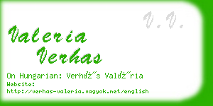 valeria verhas business card